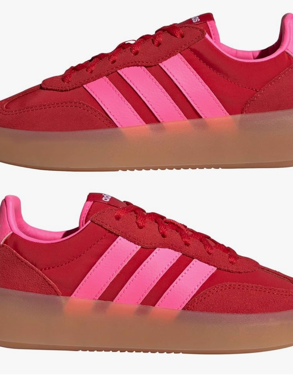 adidas Women’s Red & Pink Retro-Style Low Top Sneaker